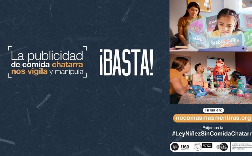 “No comas más mentiras”: exigen regulación para proteger la infancia colombiana de la publicidad de los ultraprocesados