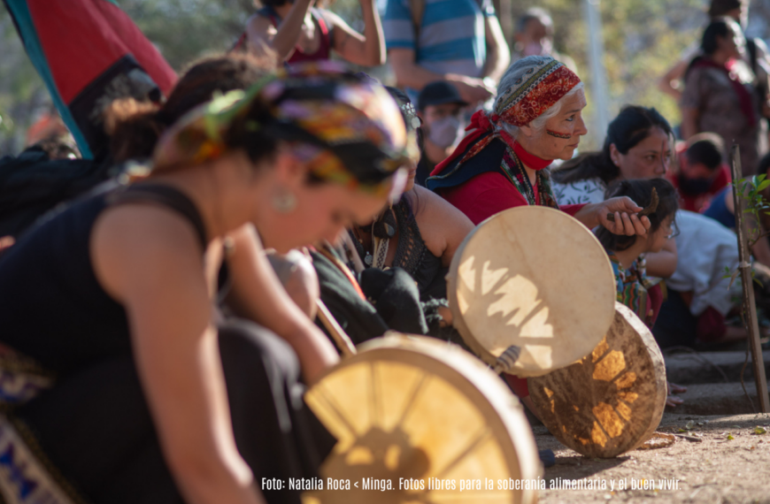 Foto de ritual de Pueblo Mapuche