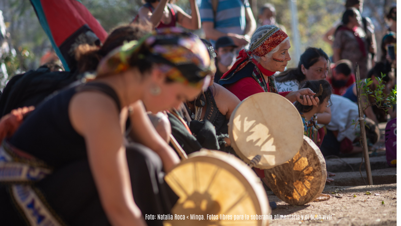 Foto de ritual de Pueblo Mapuche